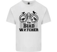 Il Uccello Osservatore Guardando Divertente Uomo Cotone T-Shirt