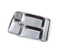 Il vassoio dell'acciaio inossidabile 304Stainless ha diviso la cena divisa il vassoio del compartimento del piatto per il compartimento dei bambini