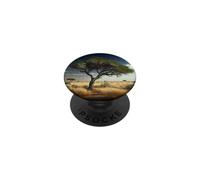 Il vecchio albero nella savana è un simbolo della natura e PopSockets PopGrip Adesivo
