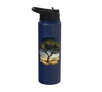 Il vecchio albero nella savana è un simbolo della natura e Stainless Steel Insulated Water Bottle