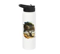 Il vecchio albero nella savana è un simbolo della natura e Stainless Steel Insulated Water Bottle