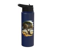 Il vecchio albero nella savana è un simbolo della natura e Stainless Steel Insulated Water Bottle
