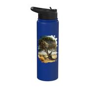 Il vecchio albero nella savana è un simbolo della natura e Stainless Steel Insulated Water Bottle