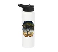 Il vecchio albero nella savana è un simbolo della natura e Stainless Steel Insulated Water Bottle