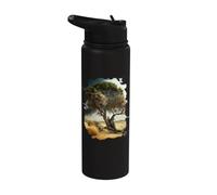 Il vecchio albero nella savana è un simbolo della natura e Stainless Steel Insulated Water Bottle