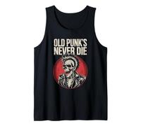 Il vecchio punk non muore mai scheletro ribelle Canotta