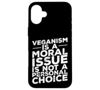 Il veganismo è una questione morale Custodia per iPhone 16 Plus