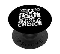 Il veganismo è una questione morale PopSockets PopGrip Adesivo
