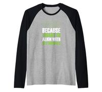 Il Vegano Si allinea con la mia Morale Maglia con Maniche Raglan