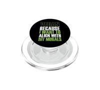 Il vegano si allinea con la mia morale PopSockets PopGrip per MagSafe