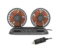 Il Ventilatore Pieghevole A Doppia Testa For Auto Può Ruotare Girare La Creativa 5v 12v 24v All'interno Del Piccolo Creativo Vento Forte(Red)