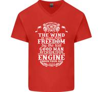 Il Vento Nei Tuoi Capelli Divertente Biker Moto Maglietta In Cotone A V Per Uomo