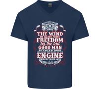 Il Vento Nei Tuoi Capelli Divertente Biker Moto Maglietta In Cotone A V Per Uomo