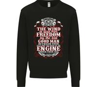Il Vento Nei Tuoi Capelli Divertente Biker Moto Uomo Felpa Maglione