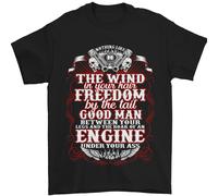 Il Vento Nei Tuoi Capelli Divertente Biker Motorbike Uomo T-Shirt 100% Cotone