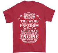 Il Vento Nei Tuoi Capelli Divertente Biker Motorbike Uomo T-Shirt 100% Cotone