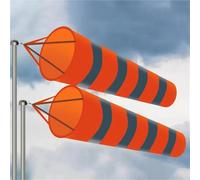 Il vento nella borsa, Manica a vento antistrappo | Multicolore 0,8 m, 1,0 m, 1,5 m, 2 m for uso esterno: Garden Airport(Orange White,2M)