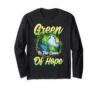 Il Verde è Il Colore della Speranza Earth Month Eco Maglia a Manica