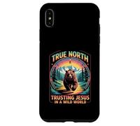 Il vero nord si fida di Gesù in un'estate cristiana del mondo selvaggio Custodia per iPhone XS Max
