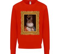 Il Vero Re Dei Gatti Divertente Felpa Per Bambini