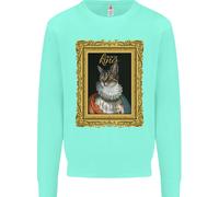 Il Vero Re Dei Gatti Divertente Felpa Per Bambini