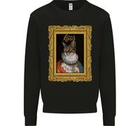 Il Vero Re Dei Gatti Divertente Felpa Per Bambini