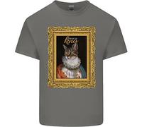 Il Vero Re Dei Gatti Maglietta Divertente Per Bambini