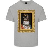 Il Vero Re Dei Gatti Maglietta Divertente Per Bambini