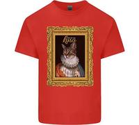 Il Vero Re Dei Gatti Maglietta Divertente Per Bambini