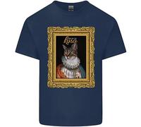 Il Vero Re Dei Gatti Maglietta Divertente Per Bambini