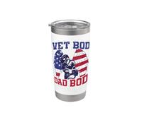 Il veterinario Bod come papà Bod ma con più dolore al ginocchio Veterans Day US Bicchiere termico in acciaio inox doppia parete