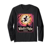Il Viaggio Magico di Witch's Flight Tonic Halloween Maglia a Manica