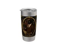 Il vicino gatto nero Art Deco Murder Mystery Bicchiere termico in acciaio inox doppia parete