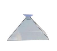 Il Video Proiettore 2 Pc 3D Ologramma Piramide Banco di Mostra Universale per Il Telefono Mobile
