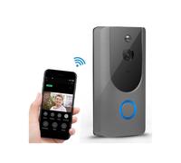 Il videocitofono intelligente M2 720P Wi-Fi supporta il controllo remoto tramite smartphone e la visione notturna (colore: grigio). Regalo a sorpresa