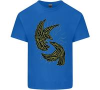 Il Viking Raven Simbolo Odin Ragnar Tribale Uomo Cotone T-Shirt Maglietta