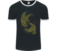 Il Viking Raven Simbolo Odin Ragnar Tribale Uomo Ringer Fotl