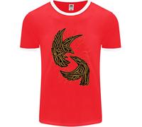Il Viking Raven Simbolo Odin Ragnar Tribale Uomo Suoneria T-Shirt