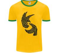 Il Viking Raven Simbolo Odin Ragnar Tribale Uomo Suoneria T-Shirt