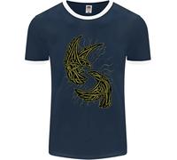 Il Viking Raven Simbolo Odin Ragnar Tribale Uomo Suoneria T-Shirt