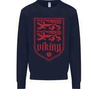 Il Vikings Valknut Simbolo Lions Valhalla Uomo Felpa Maglione