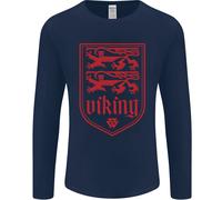 Il Vikings Valknut Simbolo Lions Valhalla Uomo Maniche