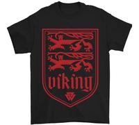 Il Vikings Valknut Simbolo Lions Valhalla Uomo T-Shirt 100% Cotone