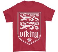 Il Vikings Valknut Simbolo Valhalla Lions Uomo T-Shirt 100% IN Cotone
