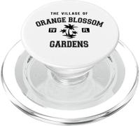 Il villaggio dei giardini in fiore d'arancio Palme Design PopSockets PopGrip per MagSafe