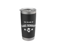 Il villaggio del lago Denham stile classico palme design Bicchiere termico in acciaio inox doppia parete