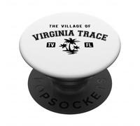 Il villaggio della Virginia Trace Classic Palm Trees Design PopSockets PopGrip Adesivo