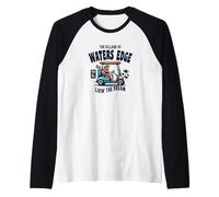 Il villaggio delle acque Edge Golf Cart Design Maglia con Maniche Raglan