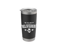Il Villaggio di Belvedere Design Classico Stile Palme Bicchiere termico in acciaio inox doppia parete