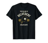 Il villaggio di Belvedere Pickleball Distressed Design Maglietta